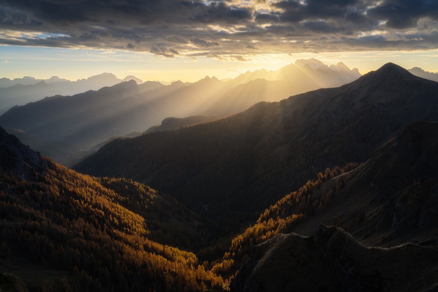 Sunset in the Dolomites