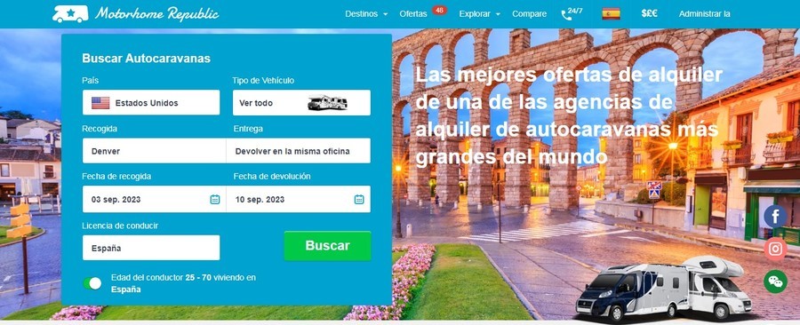 Motorhome Republic, donde alquilar caravanas en el Gran Cañón Motorhome Republic, alquiler de autocaravanas cerca del Gran Cañón del Colorado