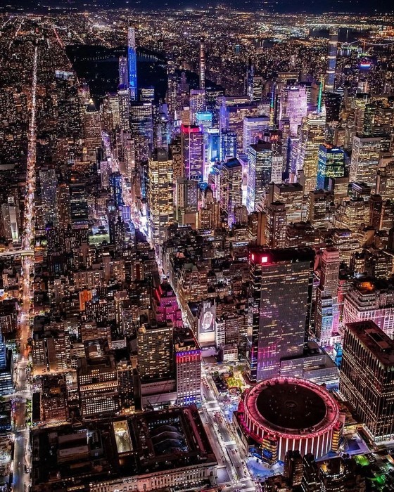 Aerial view of MSG, all access tour madison square garden Aerial view of MSG, madison square garden tours