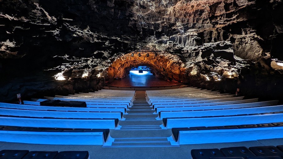 Jameos del Agua Auditorium is one of the most famous spots in Jameos del Agua It really worth it to watch a show in the Jameos del Agua Auditorium
