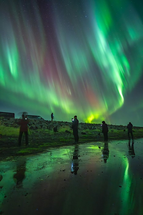 Photograph the Aurora in a group tour Northern Lights photography tour