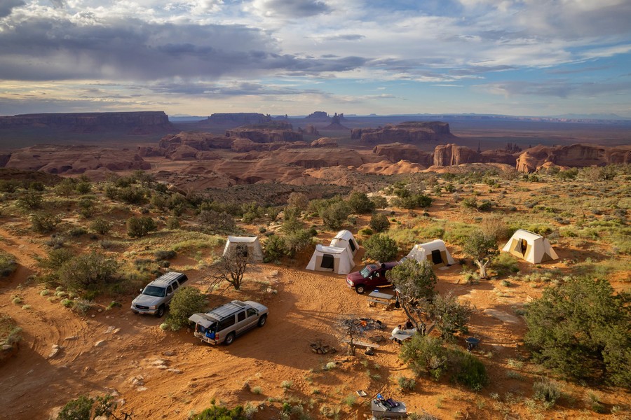 Camping in Monument Valley
