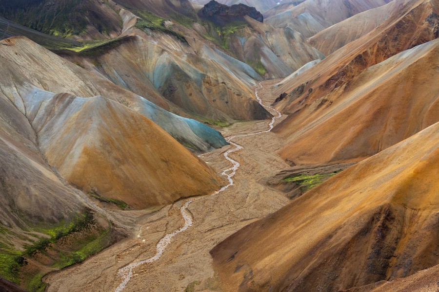 Colorful valley in Landmannalaugar