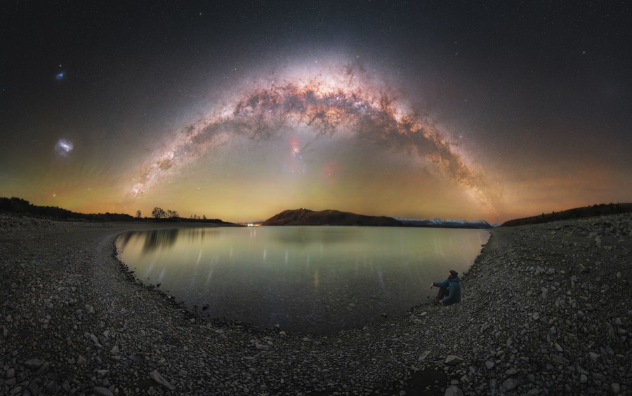 Milky Way arch panorama in New Zealand photo tour