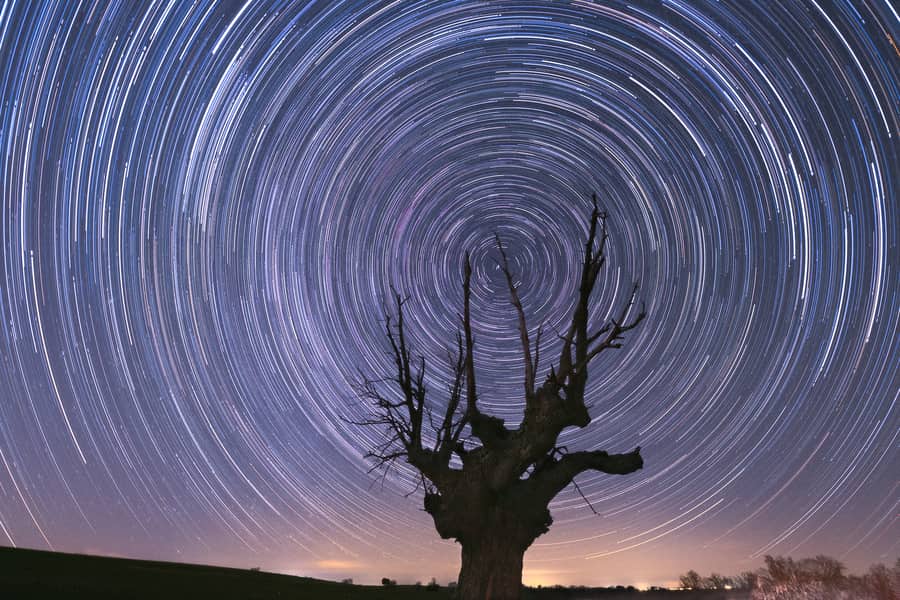 Shooting star trails photography