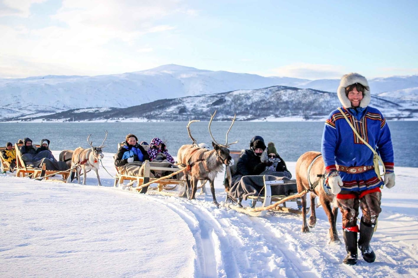 Tromso Arctic reindeer, sledding, and Sami culture tour, a festive thing to do for Christmas in Tromso and in Tromso in winter