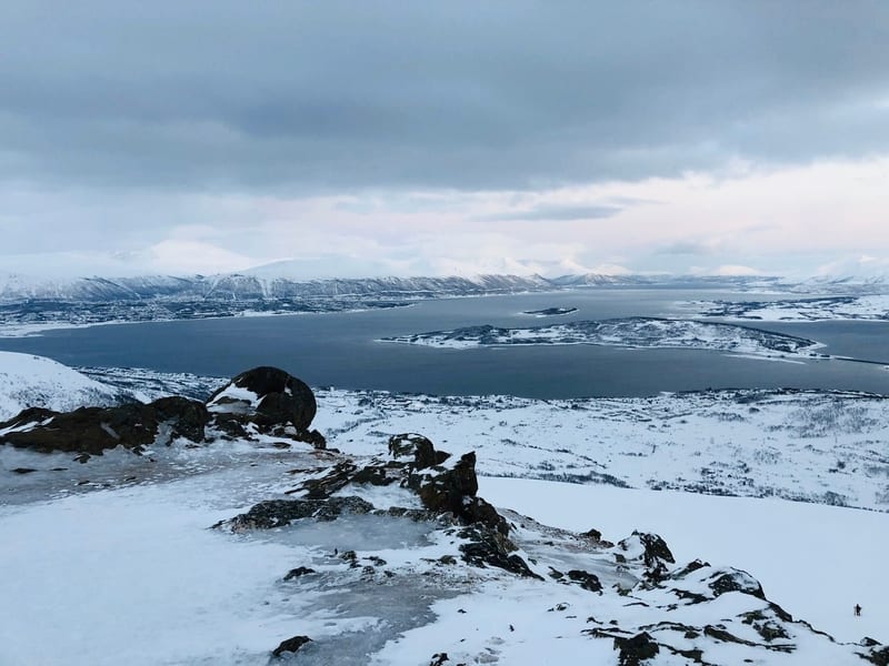 Rødtind, senderismo en tromso invierno
