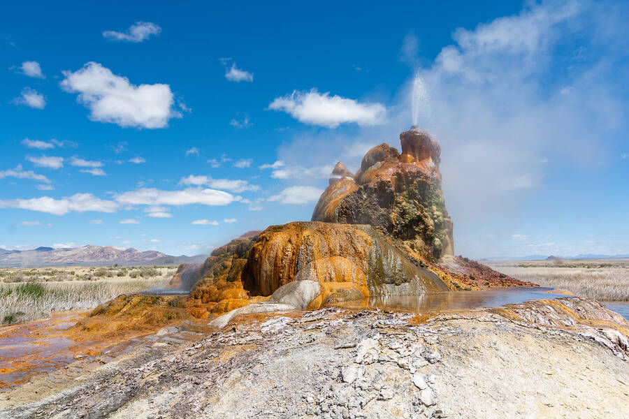 Snap a picture of Fly Ranch Geyser, one of the coolest Nevada attractions